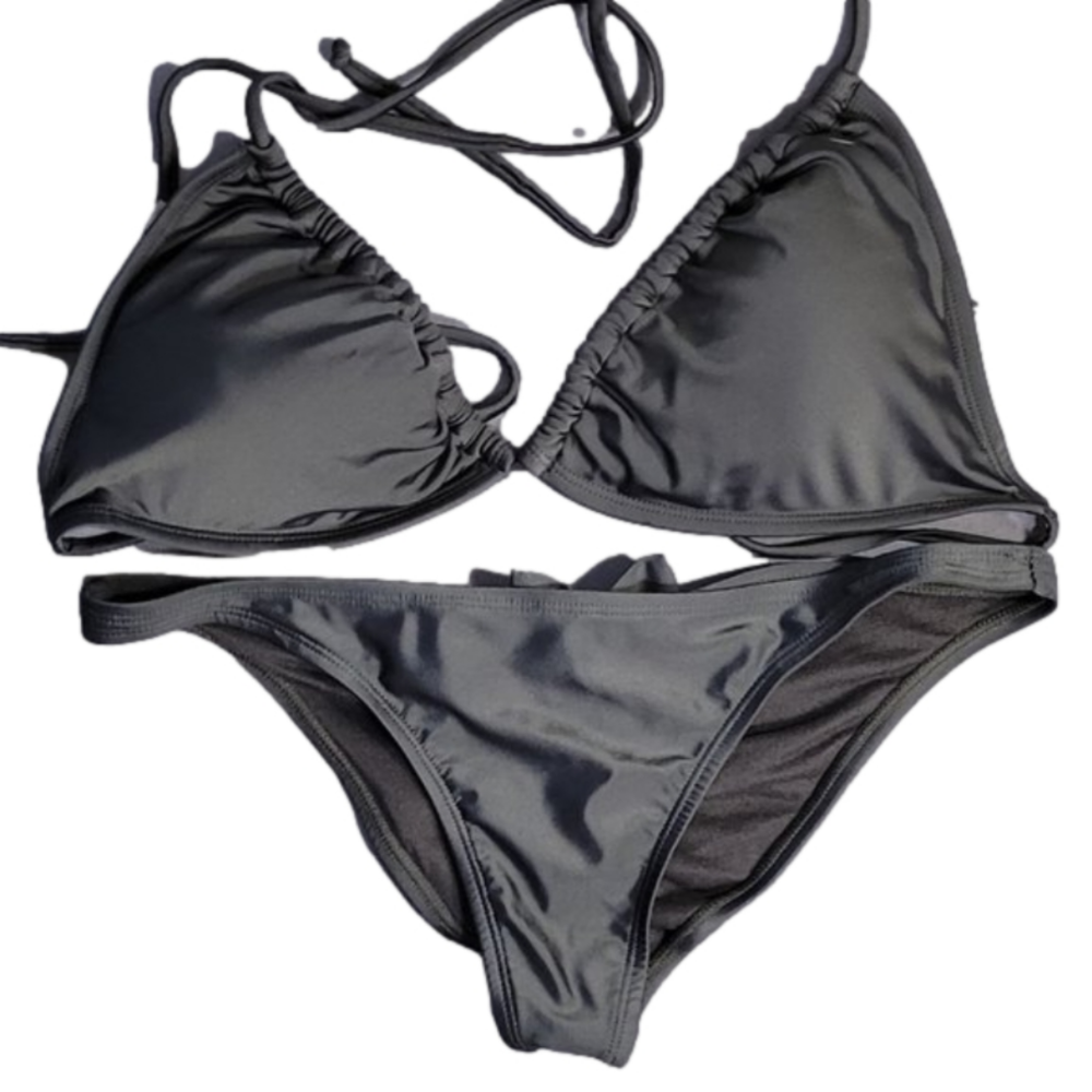 QUINT SOUL PINK LABEL WOMEN SEXY LITTLE BLACK BIKINI WITH BOW BOTTOM-HOT HOT HOT